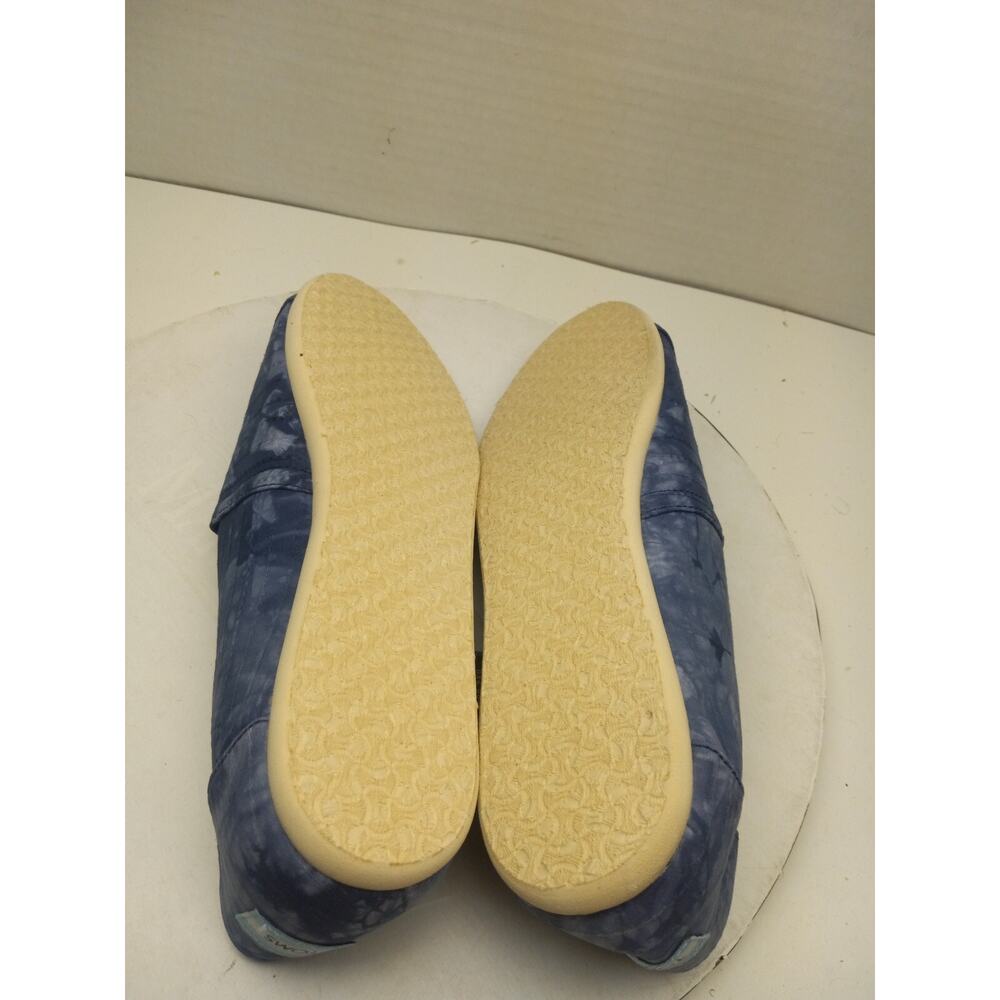 TOMS Alpargata Slip On Blue Tie Dye Woven Womens Size 10 Shoes Loafers - Picture 9 of 12